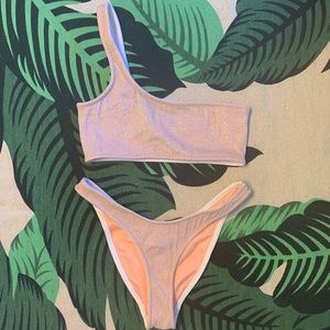 TRIANGL mica blush swimsuit (top + bottom)